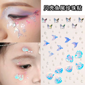 Butterfly Face Stickers Stage Makeup Decorative 3D Eye-catching Sparkling Diamond Facial Decorations Realrola Beauty Tools