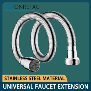 Kitchen Stainless Steel Faucet Extension Tube Freely Curved And 720° Rotatable Faucet Extender Pressurized Flexible Extension Hose