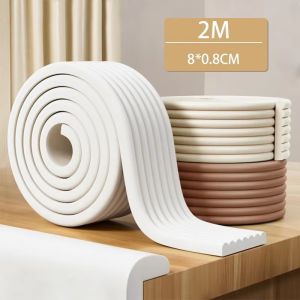 Soft Foam Edge Protector for Baby / Furniture able Desk Edge Guard Strip / Children Safety Foam Protector Bumper 2M