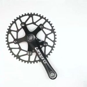 Litepro Folding Bike Crankset 130BCD 50/52/54/56/58T Square hole Crank Arm Aluminum Alloy Bike Parts