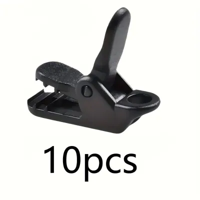 10pcs of Outdoor Tent Clips Tent Hooks and Circular Clips Are Used to Secure Waterproof Tarpaulins and Sunshades