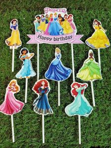 Topper cake Princess hiasan kue ulang tahun happy birthday