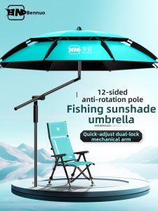 BENNUO | All-Weather Thickened Color-Coated Fishing Umbrella