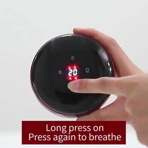 Máy Massage Giác Hơi Thông Minh Tích Hợp Chức Năng Sưởi Ấm Dụng Cụ Gua Sha Cho Lưng Cổ Và Tay Sử Dụng Pin Chất Liệu ABS Thiết Kế Cầm Tay.