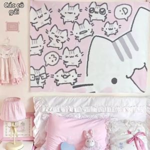 VIKAMA Retro Hoa Da Báo Thảm Bohemian Treo Tường Cho Phòng Ngủ Phòng Khách Polyester Trang Trí Nhà Nghệ Thuật Phòng Game