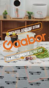 Gaabor 1.5 L Large Capacity Good For 1-2 Pax Multi-purpose Non-Stick Electric Pot with 1L Steamer