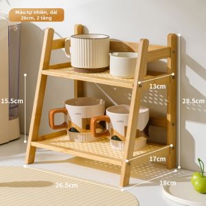 Giá Để Bàn 2 Tầng Mây Beige Phong Cách Cổ Điển
