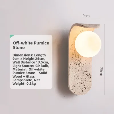 WANGHOUYUSHENG | Creamy Retro Bedside Wall Lamp