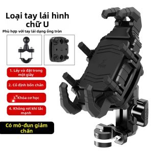 TDGO | Đế Kẹp Điện Thoại Chống Sốc Chống Nước cho Xe Máy Xe Đạp Điện