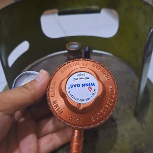 PAKET SELANG + SPIRAL & REGULATOR WINN GAS TYPE W 218 M FREE KLEM & KARET DATAR ANTI BOCOR