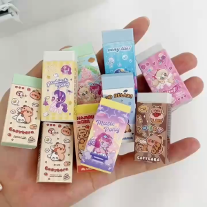 Capybara Eraser 卡皮巴拉橡皮擦 Pemadam Comel Capybara Murid Sekolah Cute School Student Cartoon Clean Without Debris