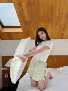 Luqi Lulu Womens High Waist Loose Fit Thin Short Pants Quick Dry Fitness Casual Pants Straight Leg Pants Summer 2025