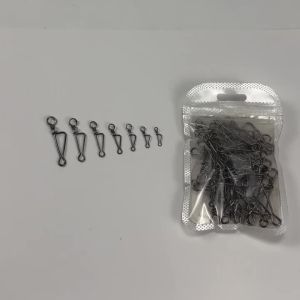 Topranc 40 Chiếc Các Loại Kích Cỡ Khác Nhau Câu Cá Nhanh Kẹp Khóa Snap Móc Kết Nối Hợp Kim Câu Phụ Kiện 0 #   Đến 6 #
