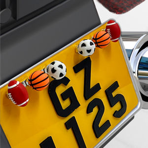 SEAMETAL Motorcycle License Plate Screws Bolts Ball styling Modification Fender Washer Bumper Motocycle Skru Plate No.