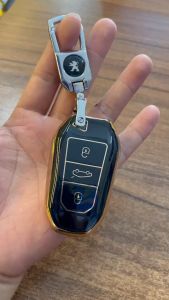 Ốp bảo vệ chìa khoá xe PEUGEOT 408 chất liệu bằng chất liệu mạ TPU mềm