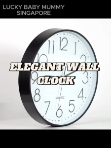 Quartz Silent Nate Simple Elegant Wall Clock with a Minimalist Design for Modern Living Rooms and Home Offices Local Stock
