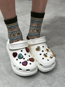 Creative DIY Hole Shoe Decorative Metal Diamond Texture Shoe Buckle Accessories Smart Star Fashionable Shoe Parts