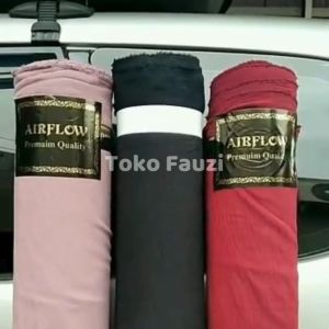 1m Kain Crincle Airflow Import Bahan untuk Gamis dan Hijab Bahan Adem
