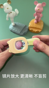 ที่ตัดเล็บเด็กแบบมีไฟ ปลอดภัยสำหรับเด็กแรกเกิดและเด็กวัยเตาะแตะ ป้องกันการหนีบ และได้รับการออกแบบมาเป็นพิเศษสำหรับทารกอายุ 0-24 เดือน