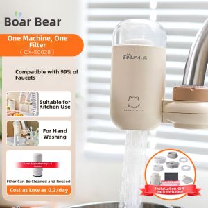 「China Plug」Bear | Water Purification Filter for Kitchen Tap Chlorine Removal