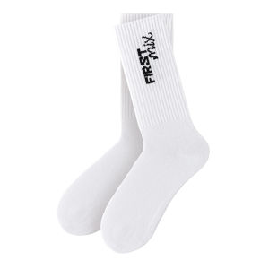 ถุงเท้าผ้าฝ้ายสั้นลายตัวอักษรสีดำขาว ถุงเท้าผู้หญิง ถุงเท้าลำลอง ความหนาปกติ ฤดูใบไม้ผลิ ฤดูร้อน ฤดูใบไม้ร่วง ฤดูหนาว ชุดถุงเท้าผ้าฝ้ายสั้นแบบลำลองสำหรับผู้หญิง