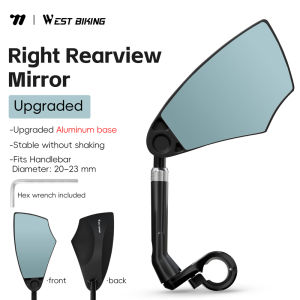 West Biking | WEST BIKING Anti-Glare Bicycle Rearview Mirror Adjustable Flexible 360 Wide Angle MTB E-Bike Electric Scooter HD Rearview Mirror