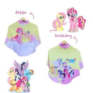 Hijab Instan Anak Motif Little Pony