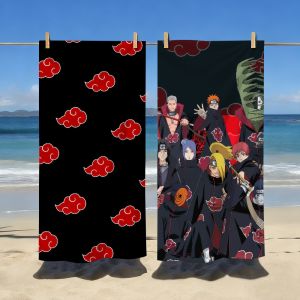 NARUTO | N-Naruto-S A-AkatsukiS Towel Sports Quick Dry Travel Camping Gear Sandproof Soft Light Large Beach Towel