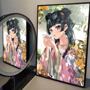 Bandai | Bộ Tranh Kim Cương Thêu Tranh - Thiết Kế Anime The Apothecary Diaries Phủ Kín Toàn Bộ Hình Vuông Dành Cho Trang Trí Nhà Cửa Quán Cà Phê Quán Bar Tranh Treo Tường