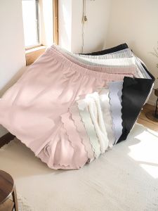 Womens Loose Ice Silk Safety Shorts Thin Bottom No Roll JK Base Layer Shorts for Summer Outdoor Wear