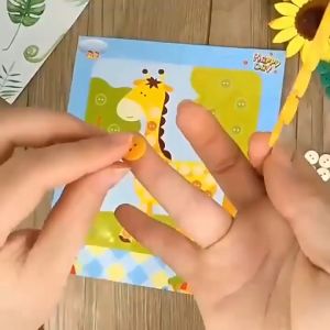 (3 pcs) Mainan Edukasi Anak – DIY Lukisan Kancing Handmade