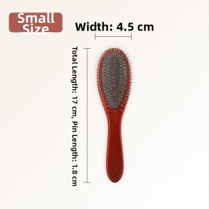 DoggyMan | Wooden Long Handle Steel Pins Pet Grooming Brush
