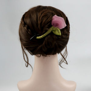 New Chinese Style Hair Clips Womens 2025 New Twist Twist Hair Accessories Forest Girl One Word Clip Purple Back of Headwear