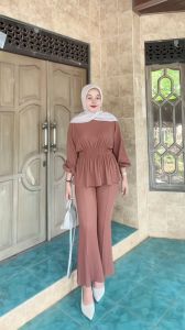 Marilyn Set - Setelan Plisket Cutbray Premium Mewah