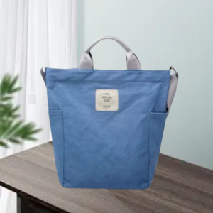 กระเป๋าถือ สีฟ้า กระเป๋าผ้าแคนวาส ขนาด พร้อมส่ง สีพื้น น่ารัก สไตล์เกาหลี กระเป๋าเเฟชั่น#กระเป๋าสะพายข้างแฟชั่น