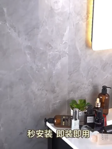 Kệ để đồ nhà tắm hình chữ nhật hút chân không dán tường chất liệu nhôm cao cấp chống gỉ Kèm thanh treo