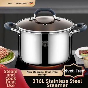 Carsly | Riveting-Free Enhanced Stainless Steel Soup Pot