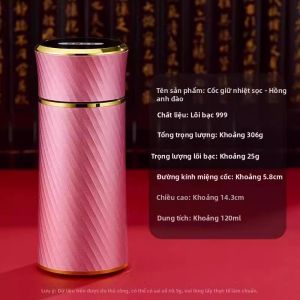 SHUNQINYINLOU | Ly Cốc Cách Nhiệt Có Lớp Bạc Trong Tặng Phẩm