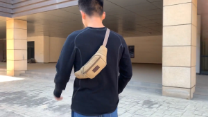 Heabety Casual Canvas Waist Bag Waist Bag Mobile Phone Bag Banana Bag Fanny Pack Men Belt Bag Waist Pack Bag