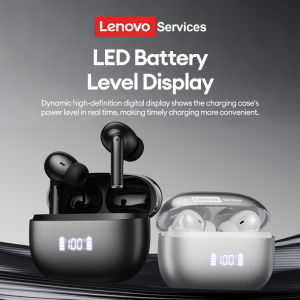 Lenovo | New Lenovo LE232 ANC Bluetooth 6.0 Headphones Active Noise Cancelling Wireless Earphone Power Display Music TWS Earbuds Choice