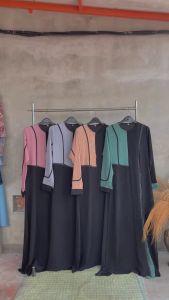 Gamis Jumbo Elegan Up To Ld 140 - Gamis wanita Muslim Maksi Busui & wudhu Friendly