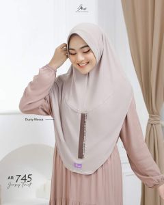 Best seller Jilbab hijab kerudung bergo krudung wanita dewasa jersey instan terbaru new terlaris terkini modern kekinian murah viral 2023 Arrafi AR 745 adem mudah di bentuk cantik pet antem bahan stella k pyet dada daily bayar di tempat COD gratis ongkir