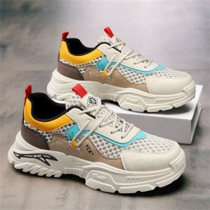Breathable Thick Soles Mesh Mens Shoes