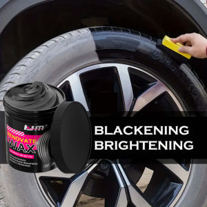 Blackening & Brightening Tire Wax - Restores Deep Black & Glossy Finish Long-Lasting Easy Application for All Vehicle