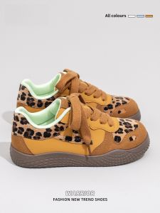 Warrior | Leopard Print Casual Thick Sole Soft Sole Lightweight Sneakers