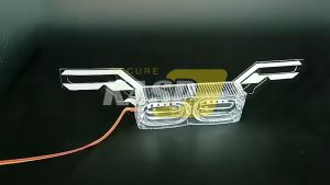 12V 6 LED Strobe Lights Motorcycle Flow RGB Colorful DRL LED Strobe Brake Light