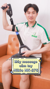 [Mẫu Mới 2025] Súng Massage Giãn Cơ Cầm Tay Nikio NK-275 - Mát Xa Toàn Thân Dễ Dàng Với Dây Đai 7 Đầu Matxa 6 Tốc Độ Dòng Pin Sạc Tiện Lợi