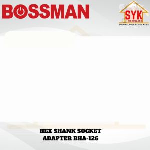 SYK Bossman BHA-126 1/2 1/4 Inch Hex Shank Socket Adaptor Impact Wrench Drill Accessories Mesin Drill Socket