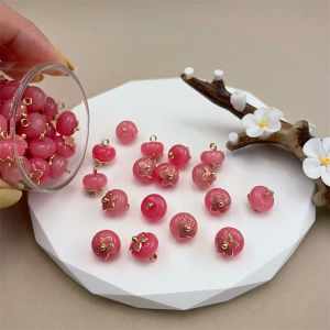 กระดุมหินมัลเบอร์รี่สีชมพูจีนโบราณ เครื่องประดับเสื้อผ้าแบบจีนโบราณ กระดุมตกแต่งสำหรับเสื้อเชิ้ตและชุดจีนโบราณ