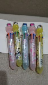 PULPEN SANRIO 10 WARNA + PEN ROLLER STAMP SANRIO UNIK LUCU MURAH CAP STEMPEL ROLL PEN 10 WARNA